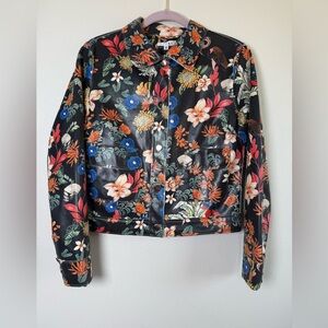 Adore Black Floral  Jacket